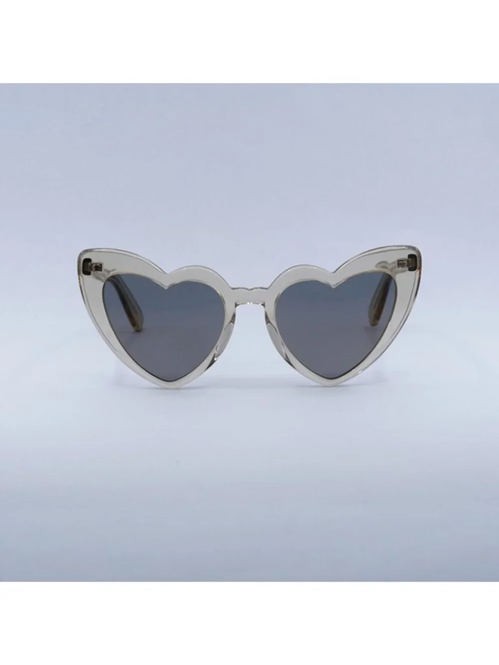 Saint Laurent SL181 LOU LOU 027 Sunglasses Transparent Nude Heart Frame
